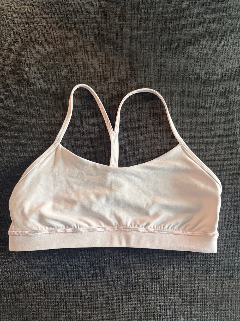 Flow Y Bra Nulu - light support - lululemon - strawberry milkshake color